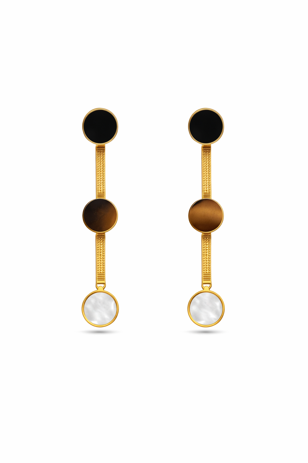 Celestia Luxe Geometric Drop Earrings