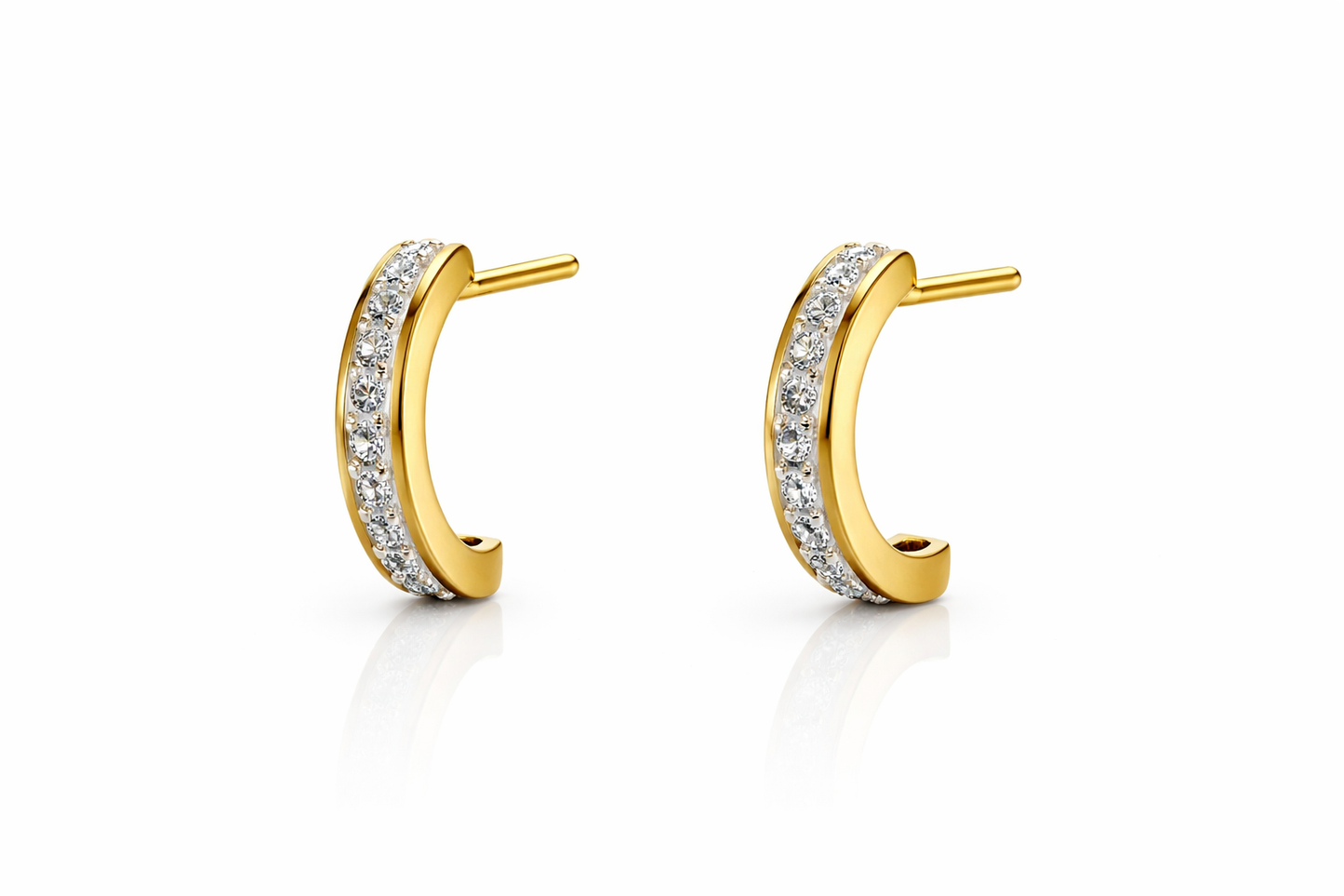 Celeste Diamond Luxe Huggie Earrings