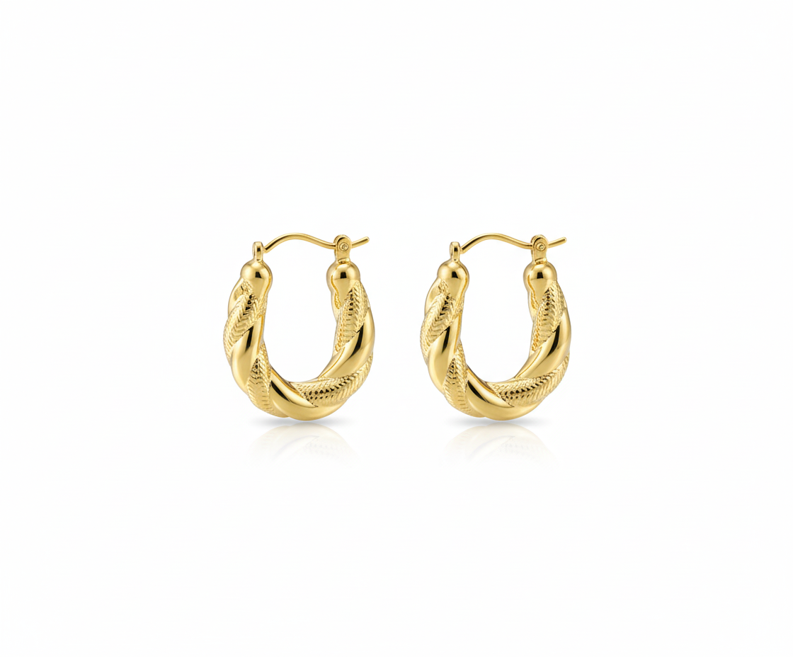 Verona Twist Hoops