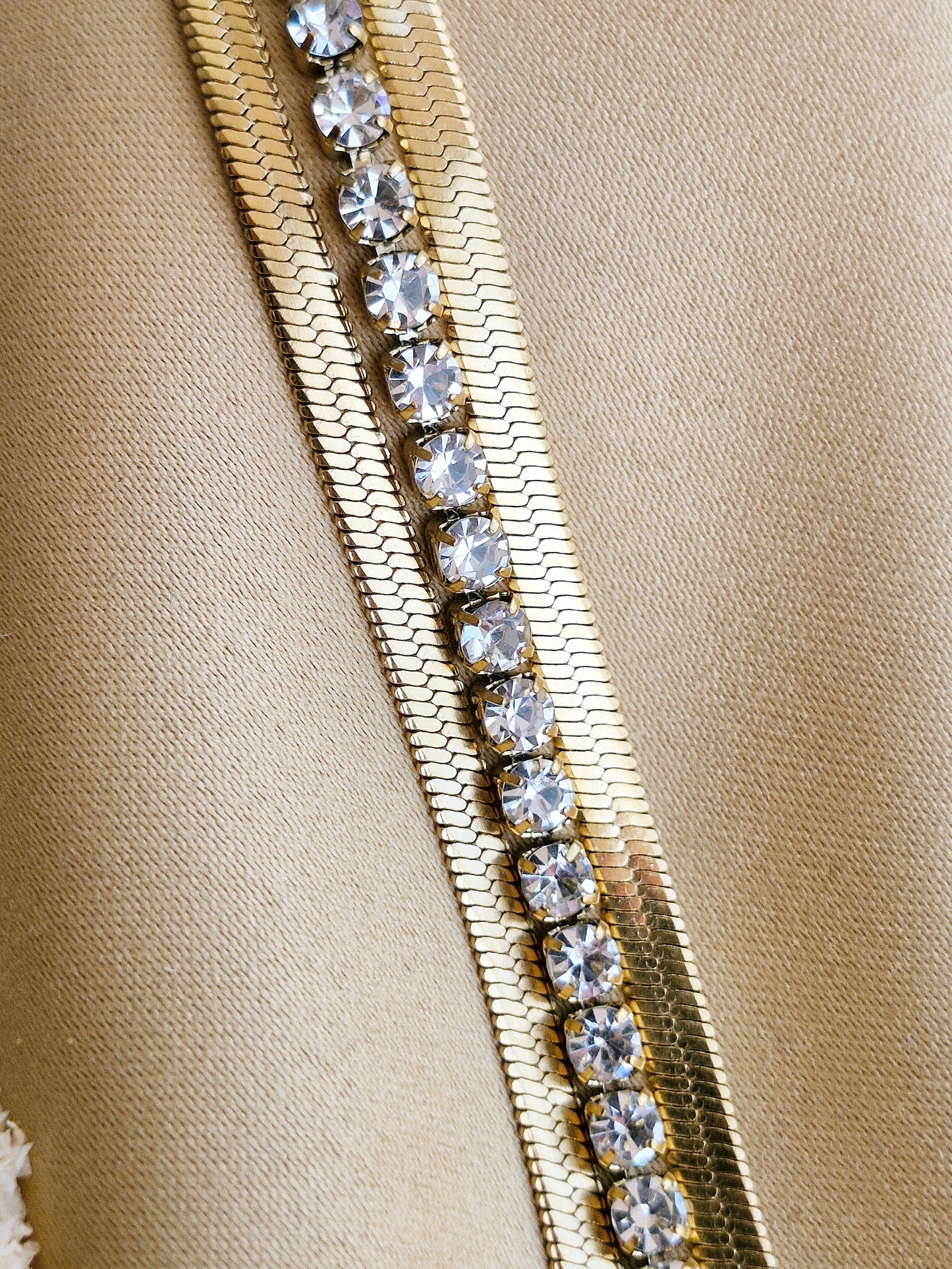 Triple Row Crystal Bracelet