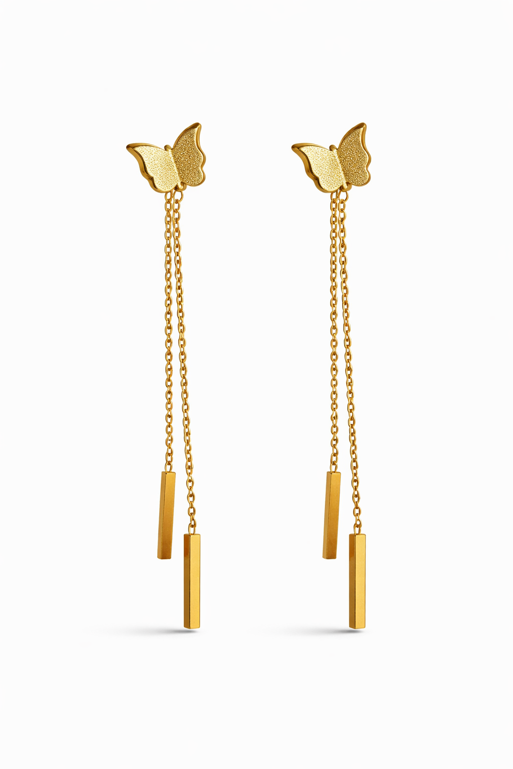 Aurielle Butterfly Luxe Chain Drop Earrings