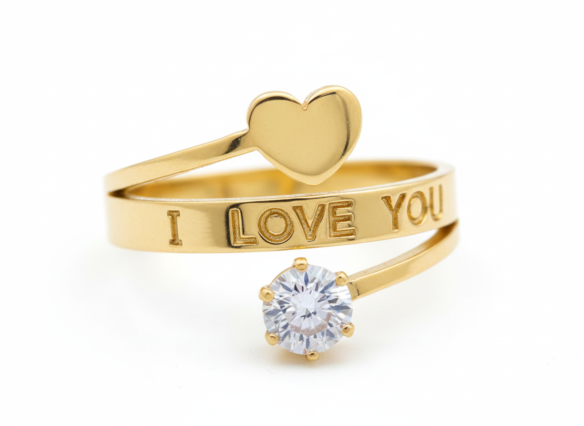 Endless Love Gold Plated Ring