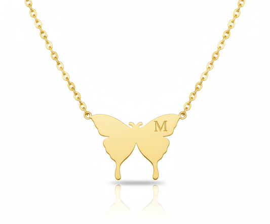 Butterfly Gold Necklace