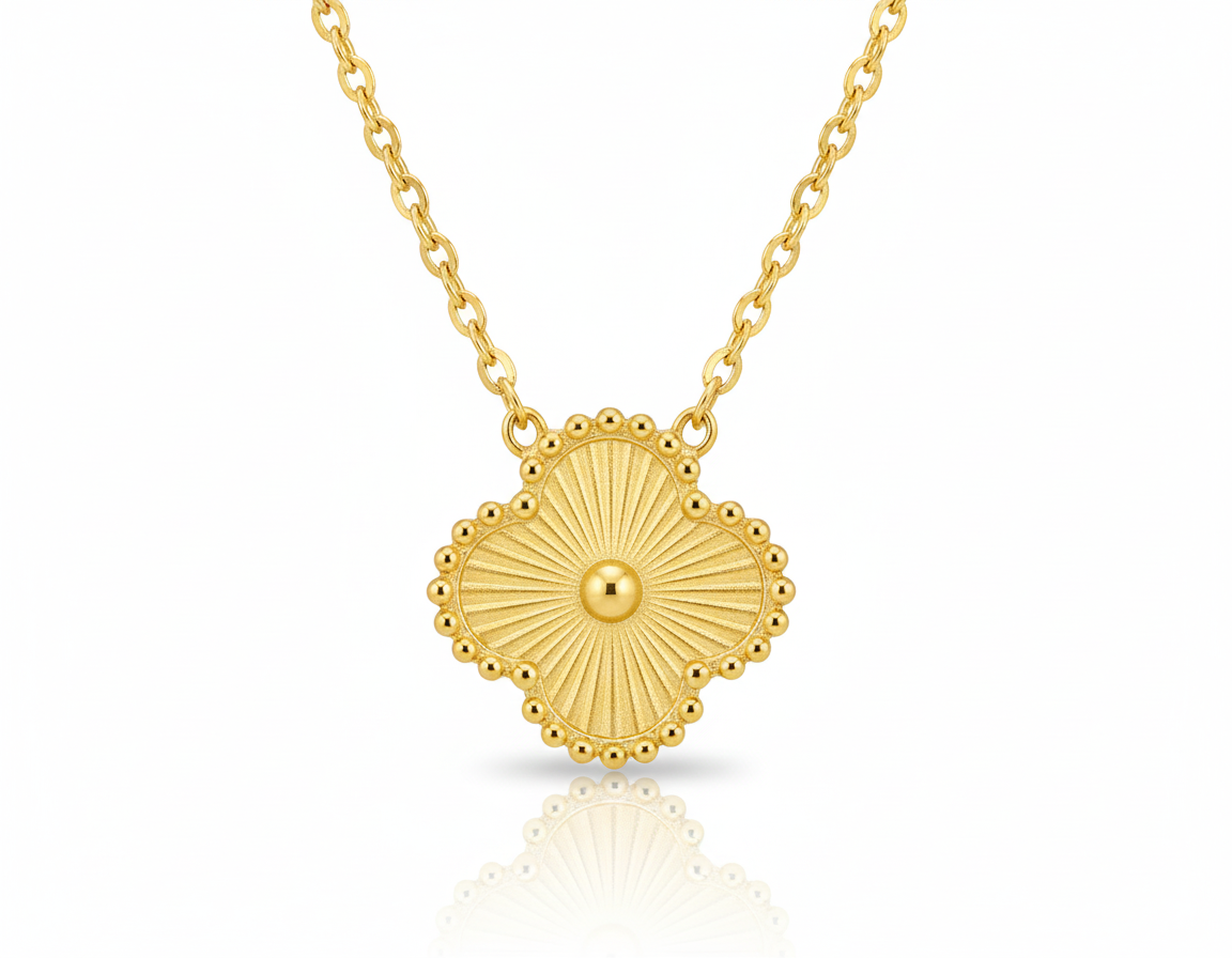 Golden Clover Pendant