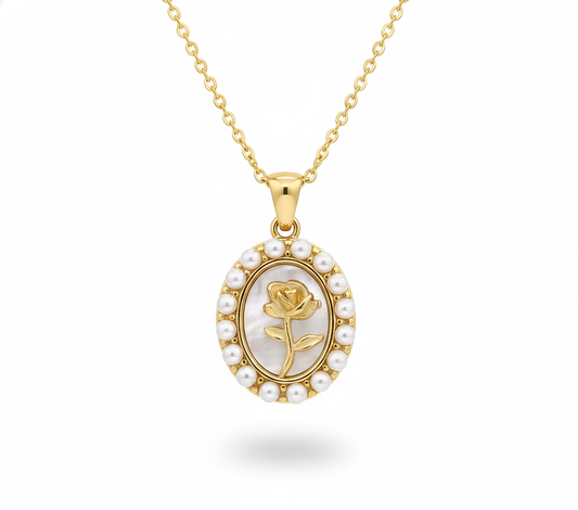 Flower Pearl Necklace