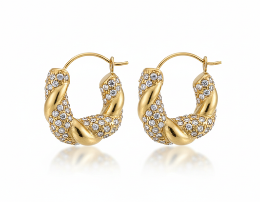 Glacier Twist Hoops
