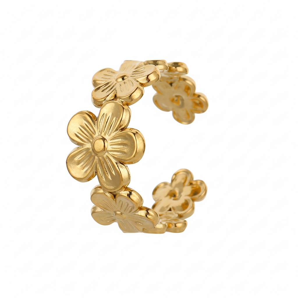 Gold Flower Ring