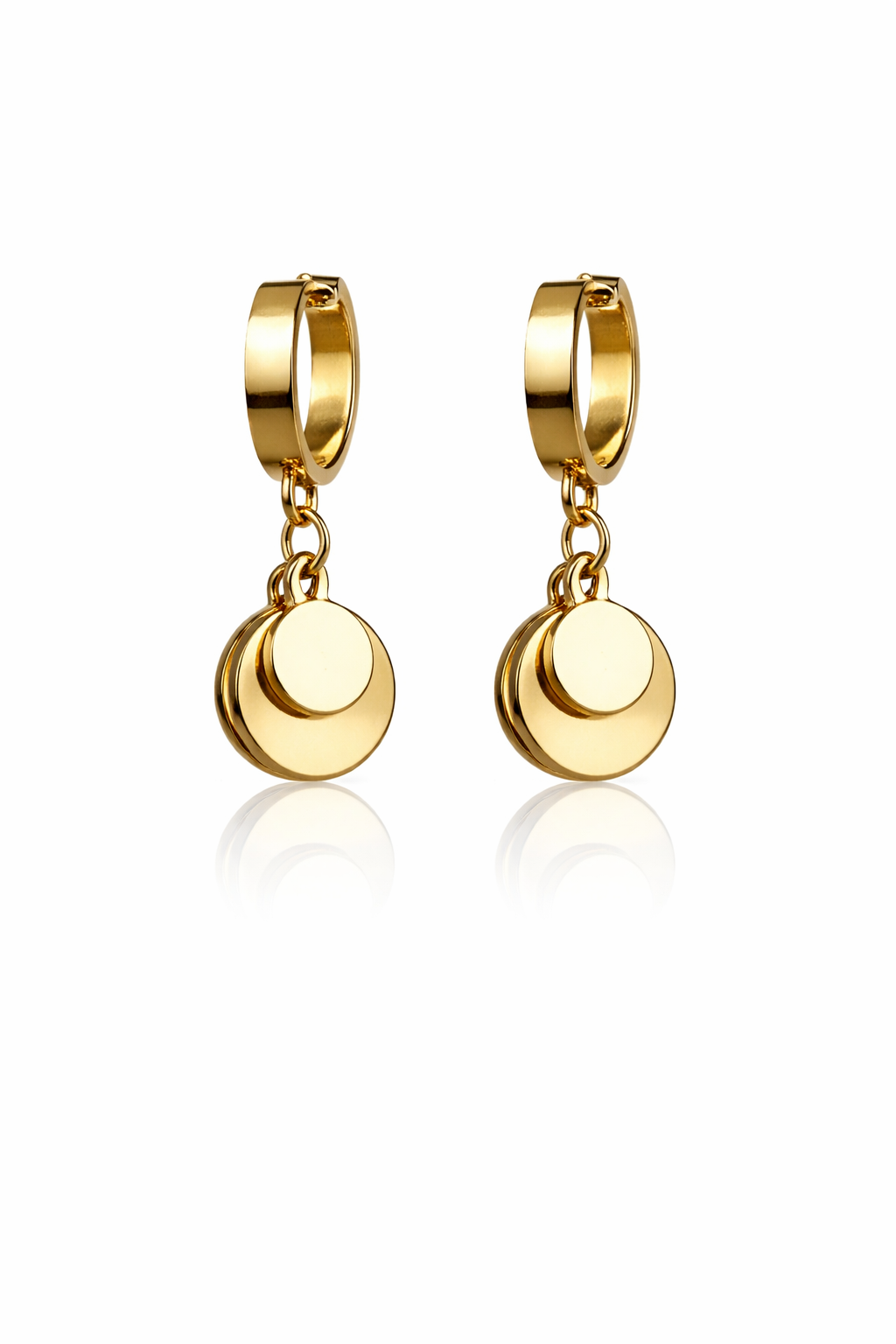 Luxury Gold & Silver Star Dangle Hoop Earrings for Women