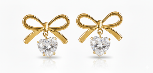 Heartstrings Bow Studs