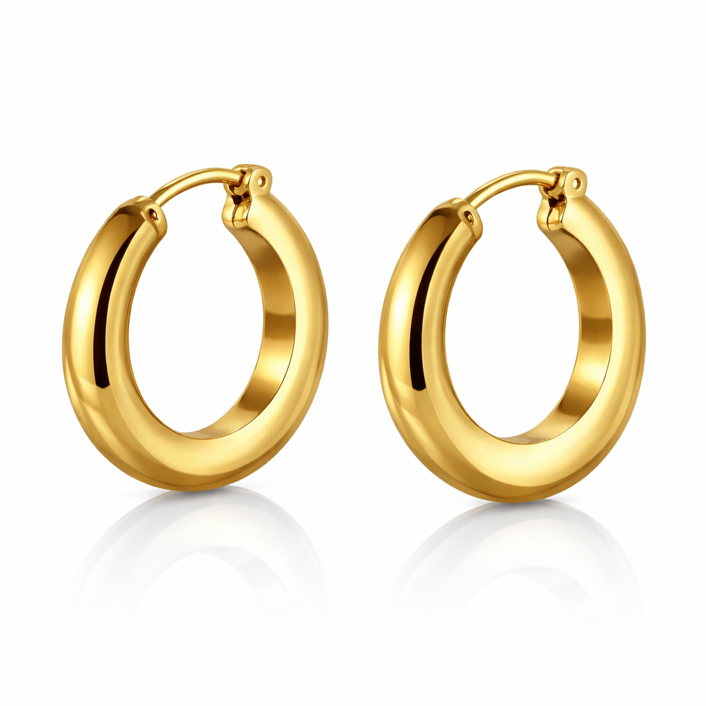 Classic Gold Hoop Earrings for Women