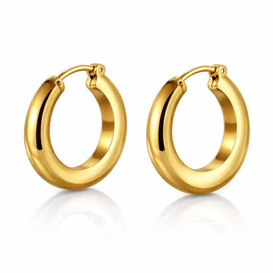 Classic Gold Hoop Earrings for Women