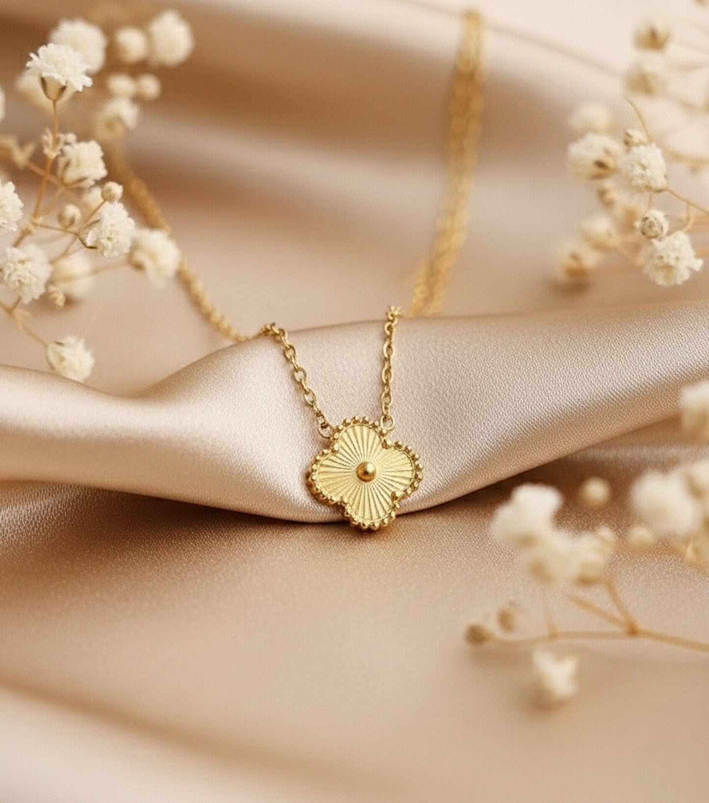 Golden Clover Pendant